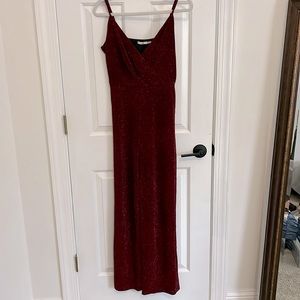Burgundy jumpsuit